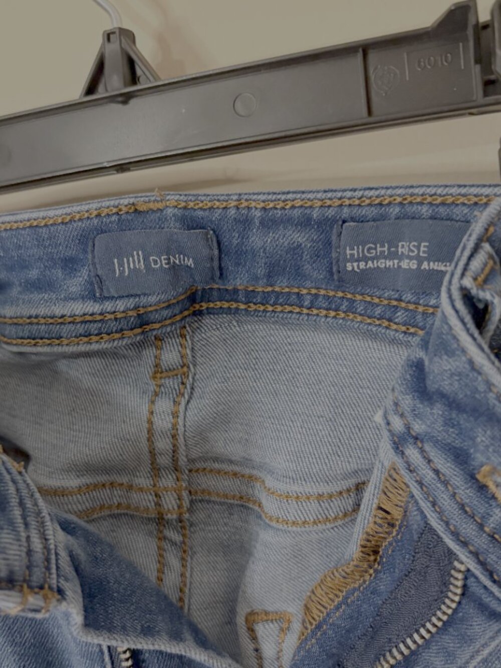 💥SOLD💥Size 8 Set J.Jill Jeans: High-Rise, Straight Leg Ankle Length, Cuffed - Picture 5 of 13